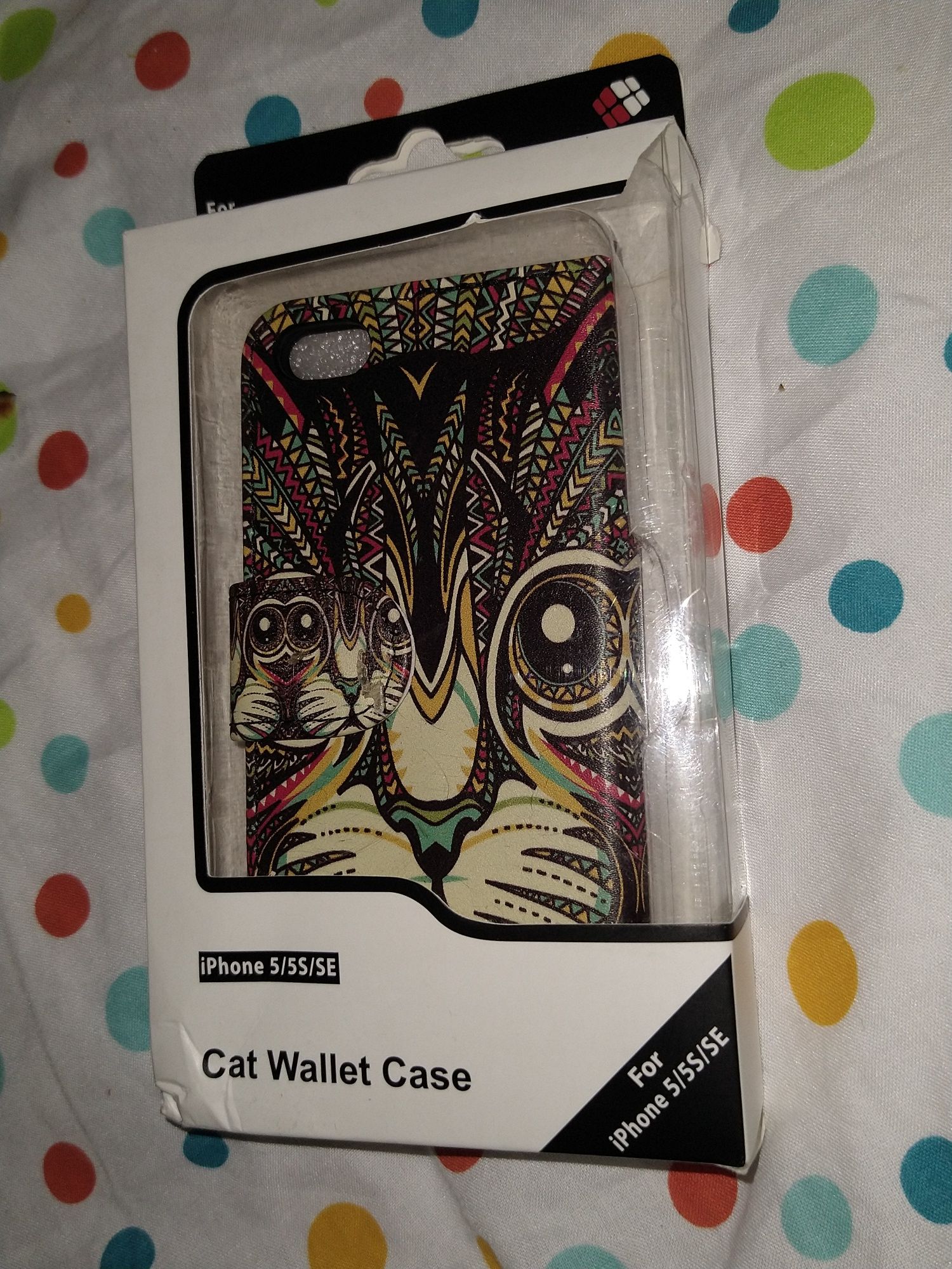 Kot-Etui Case Wallet z klapką-iPhone 5/5S/SE-iZound-Nowe