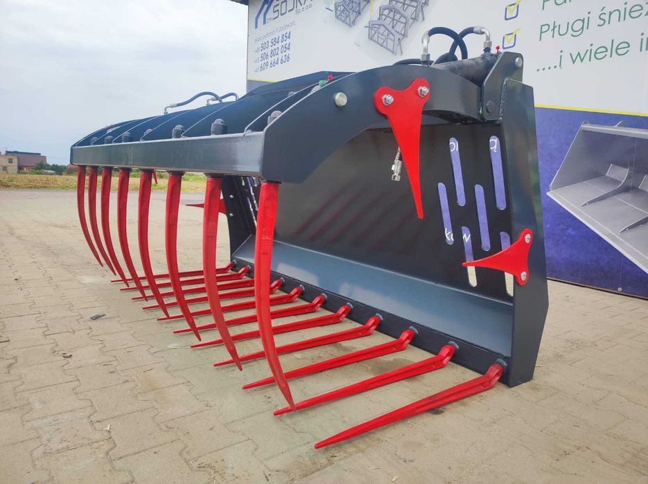 RATY! Krokodyl wzmacniany 220 cm do ładowarki JCB,Manitou,Merlo, Class