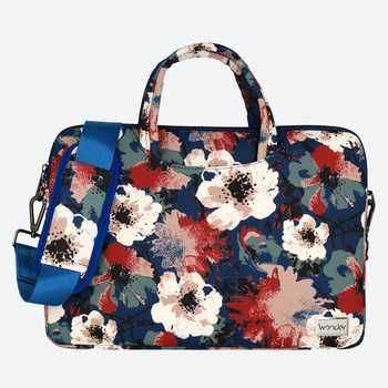 Torba Wonder Briefcase Laptop 15-16 cali niebieskie kamelie