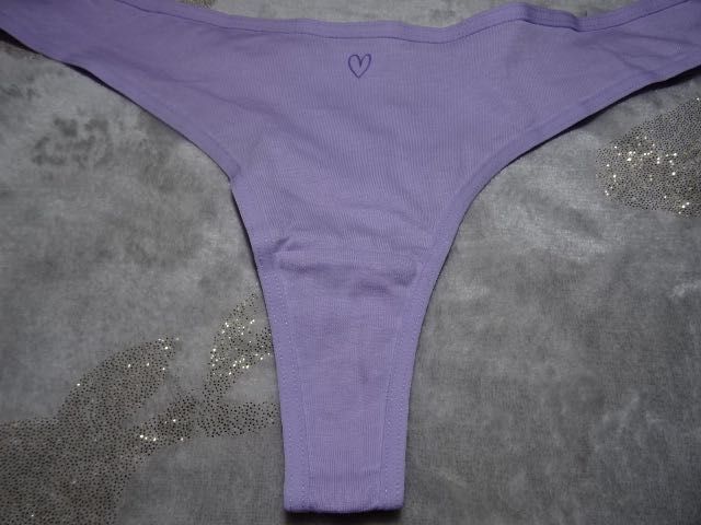 Primark stringi liliowe bawełna nowe XS