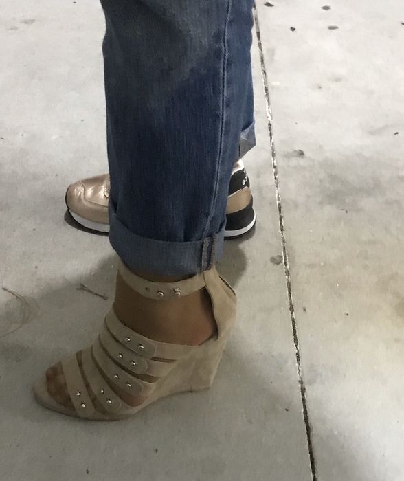 Sandália zara com tiras