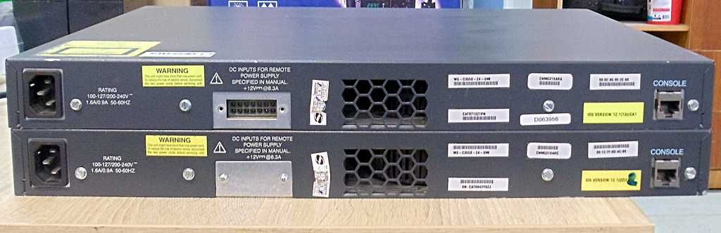 Коммутатор Cisco Catalyst WS-C3550-24-SMI (24x FE RJ-45, 2x GBIC)