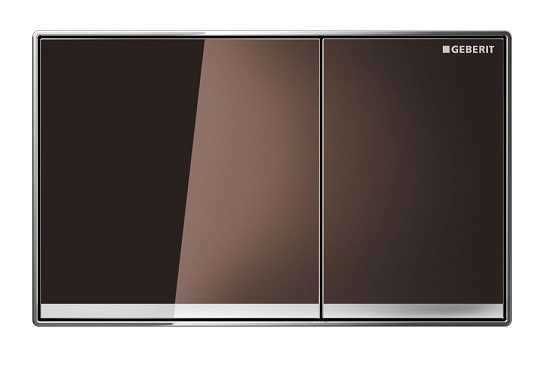Geberit Sigma60 Przycisk spłukujący do WC, szkło umbra 115.640.SQ.1