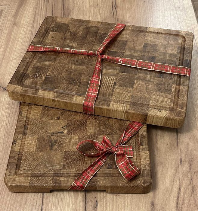 Deska do krojenia dębowa – na prezent, dowolny grawer laserowy gratis