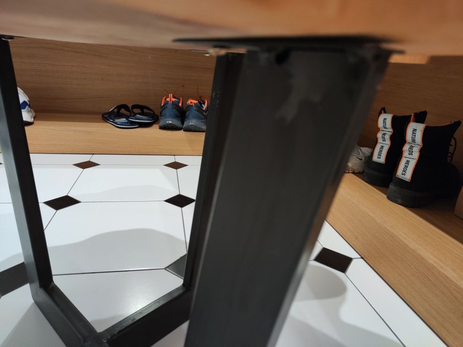 Stolik kawowy plaster dąb