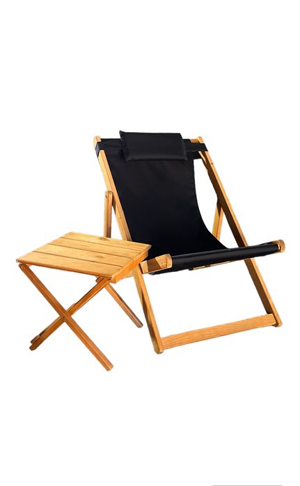 Шезлонг деревянный раскладной кресло лежак