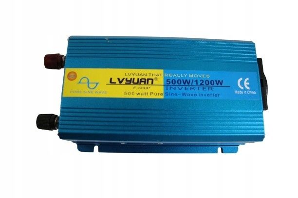 Інвентор чиста синусоїда LVYUAN 500W DC 12/1200W