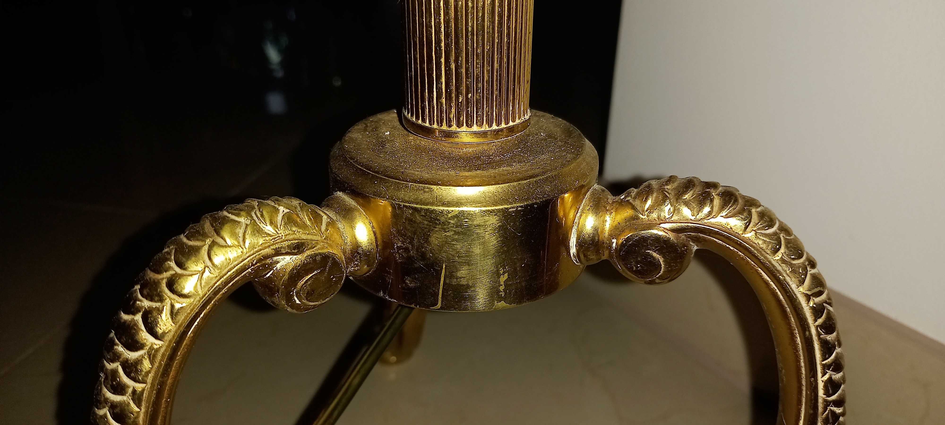 Przedwojenna lampa stojąca - mosiężna. Ładnie zdobiona i stylowa.
