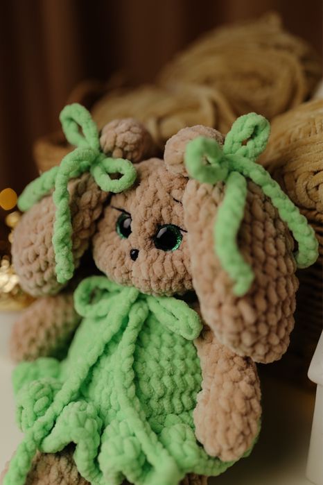 Вʼязані іграшки для малюків, амігурумі, гіпоалергенна пряжа