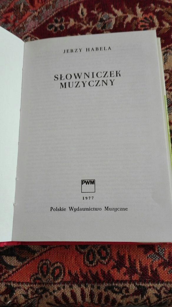 Słowniczek muzyczny Jerzy Habela