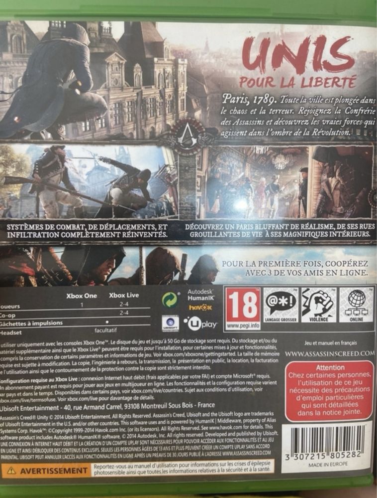 Assassin’s screed unity xbox one