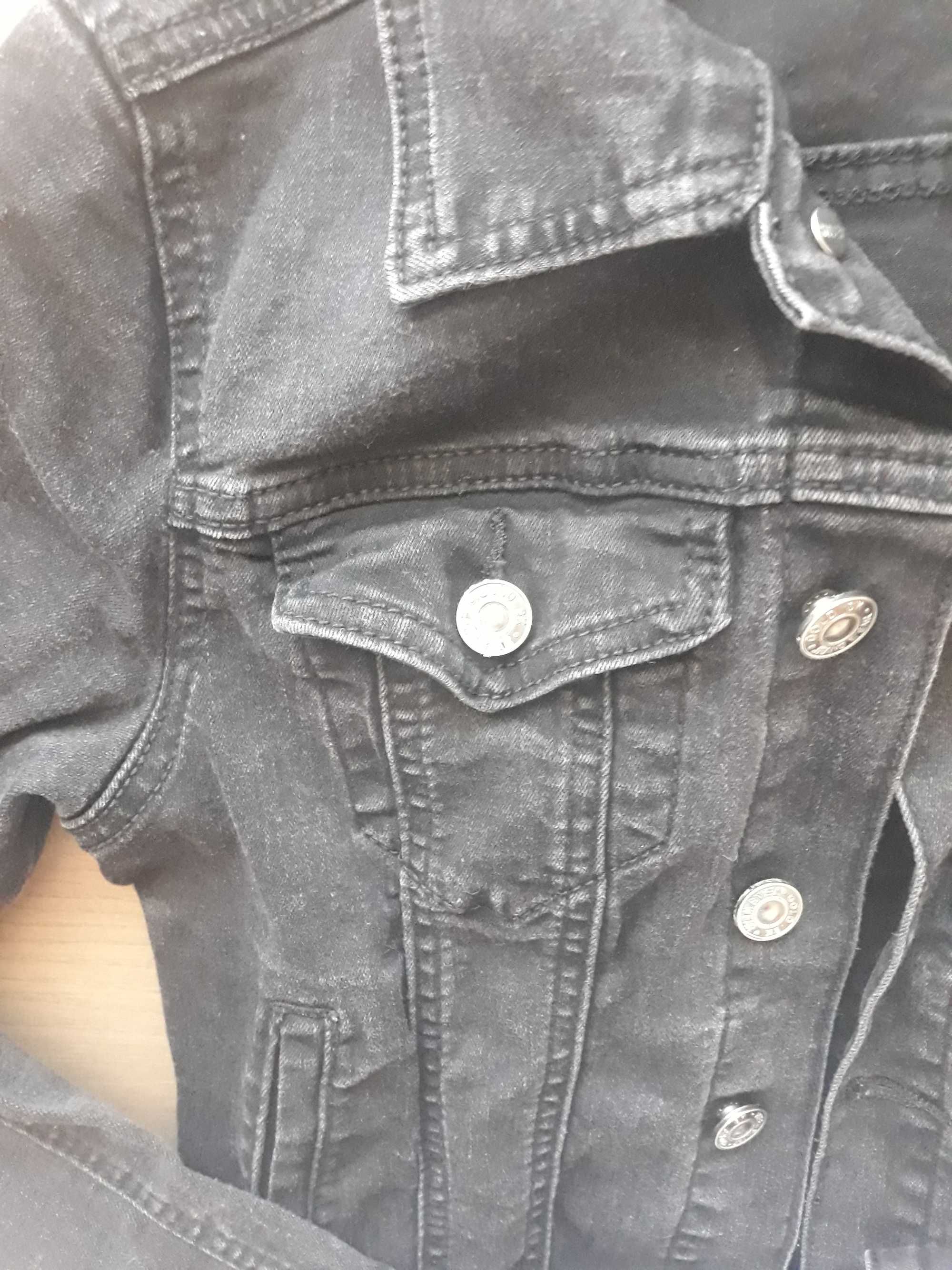 kurtka jeansowa damska czarna rozmiar S