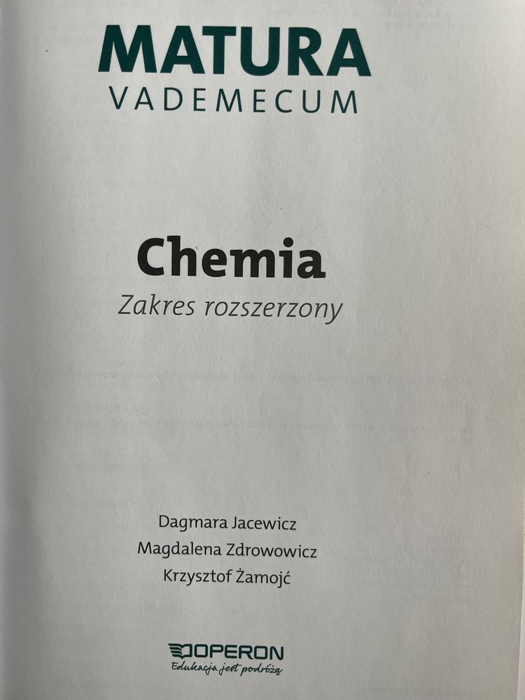 Vademecum maturalne chemia