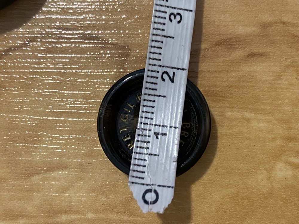 Gil bert logowane 8 guzików guziki czarne 2,5 cm od kurtki