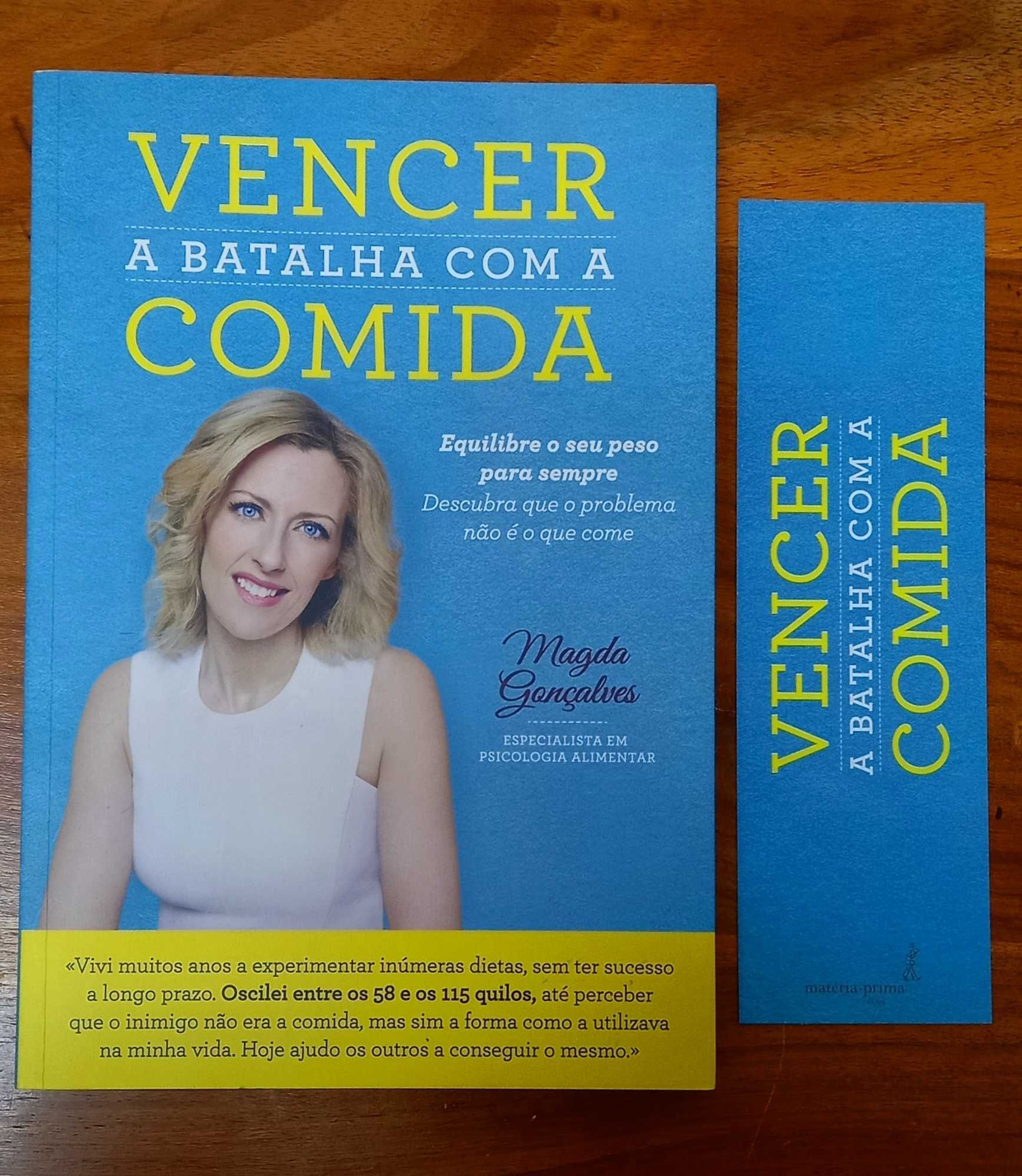 Livro Vencer a Batalha com a Comida - Magda Gonçalves - Muito bom!