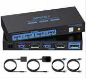 Przełącznik KVM 8K 60Hz Displayport USB 3.0 VP-SW204 X1046