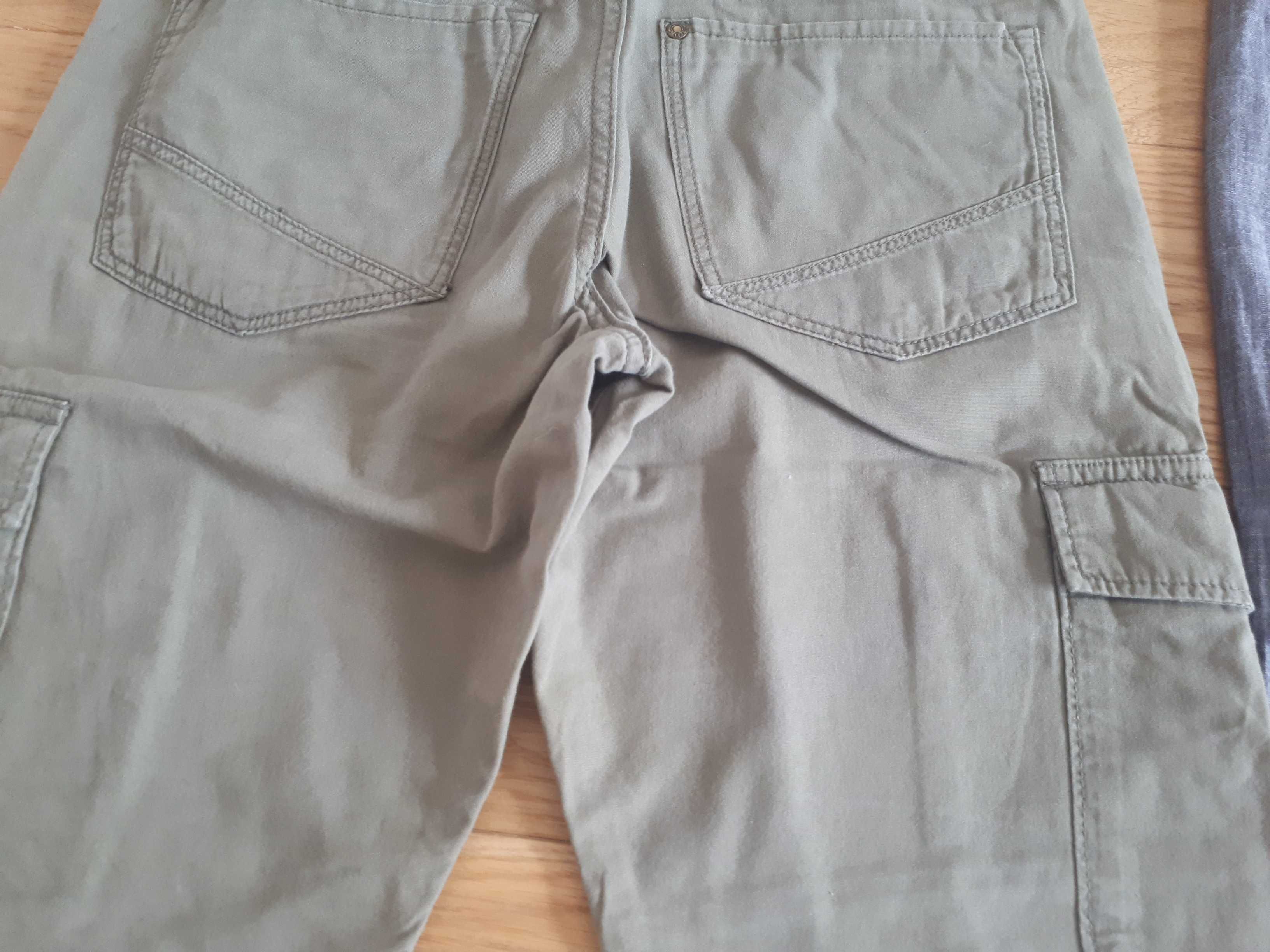 BDB krótkie spodenki szorty rybaczki bermudy H&M 164 za kolano