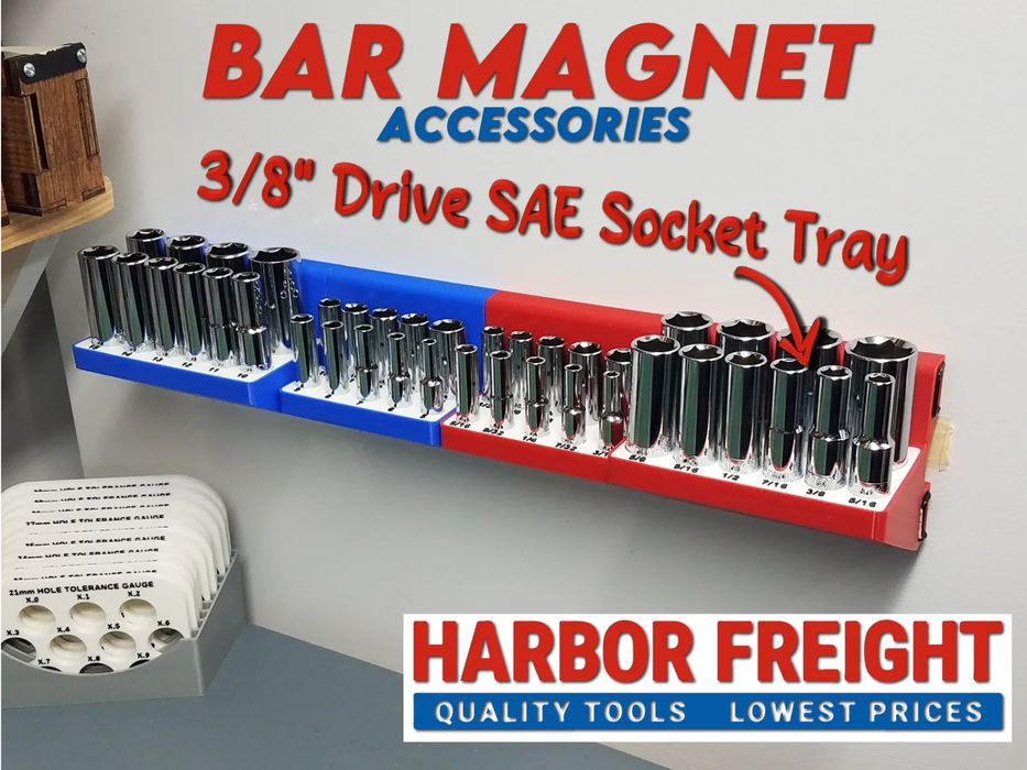 Organizador Magnético para Soquetes (3/8" SAE)