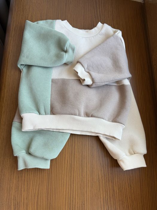 Теплый флисовый костюм 74 р. б/у