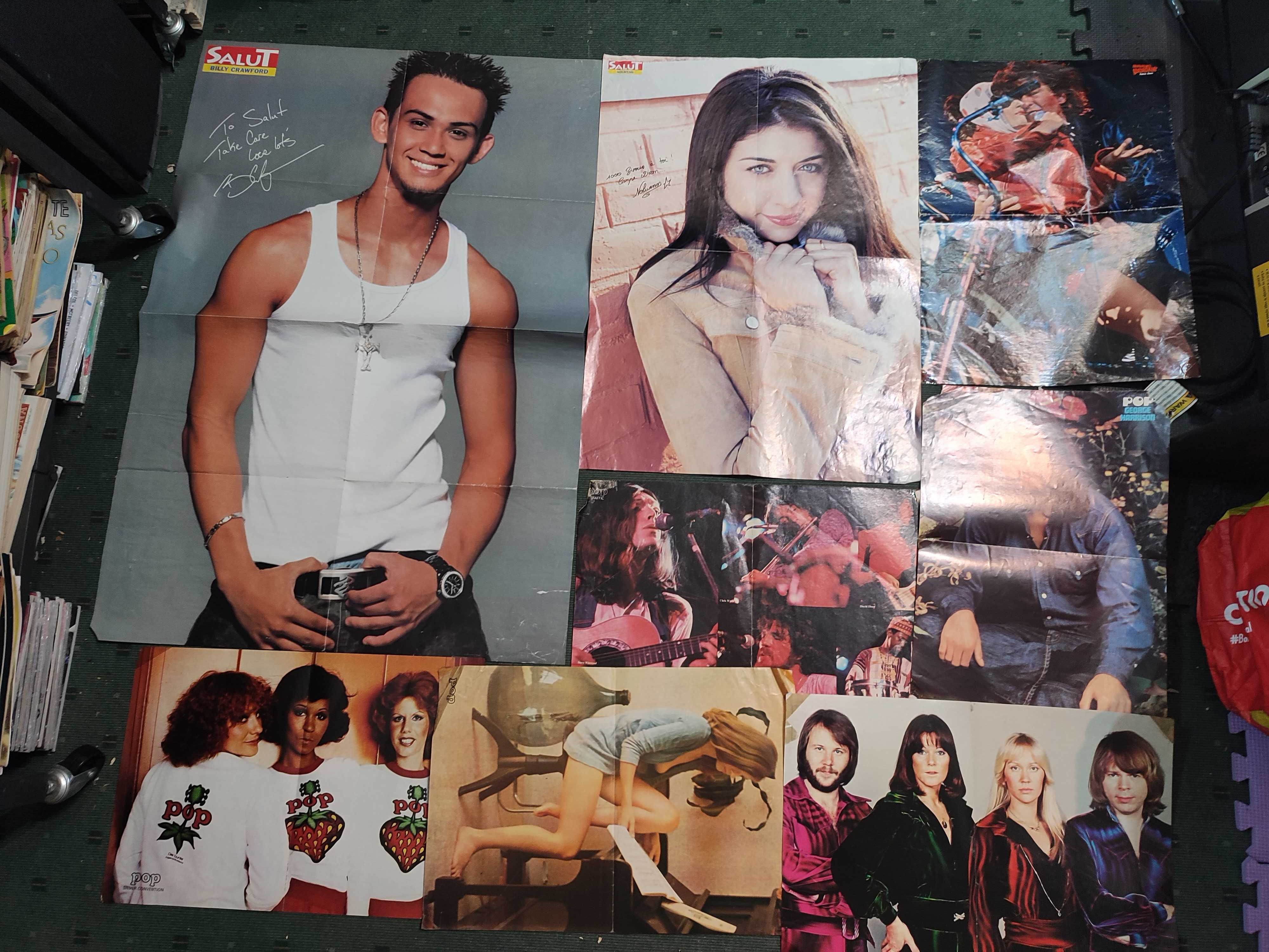 Lote 70 Posters antigos Música/Cinema