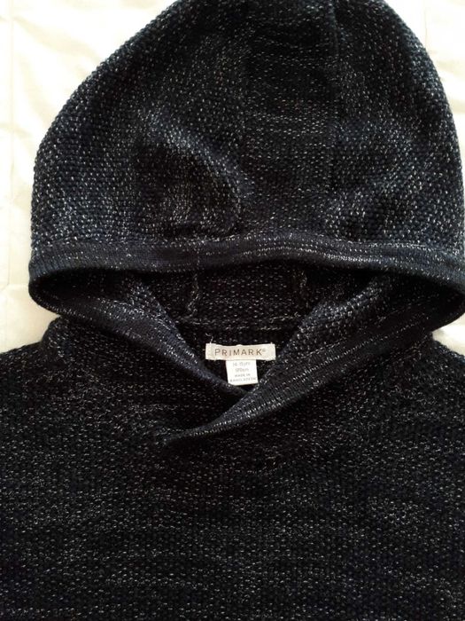 Sweat azul marinho, malha algodão, 14/15 anos, nova!