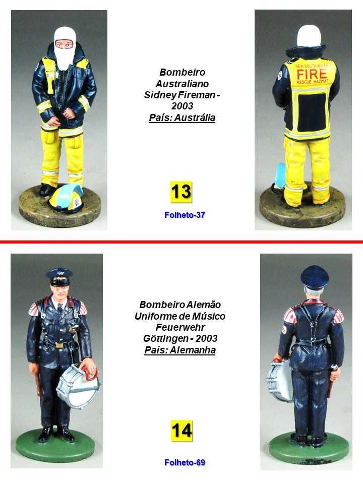 Bombeiros/46 - figuras de chumbo "1" pintados á mão