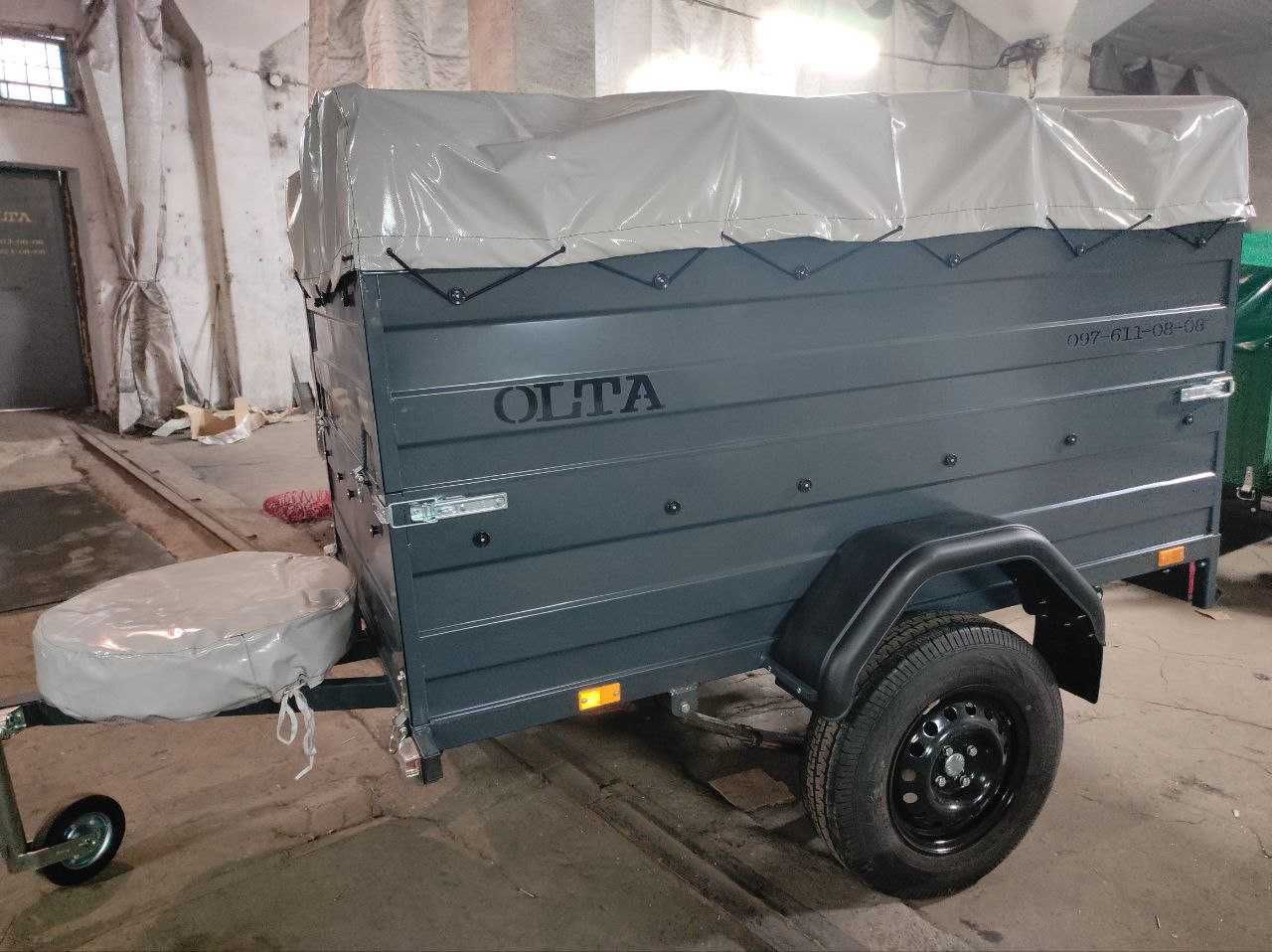 Одновісний причіп ОЛТА. Борт двоярусний.