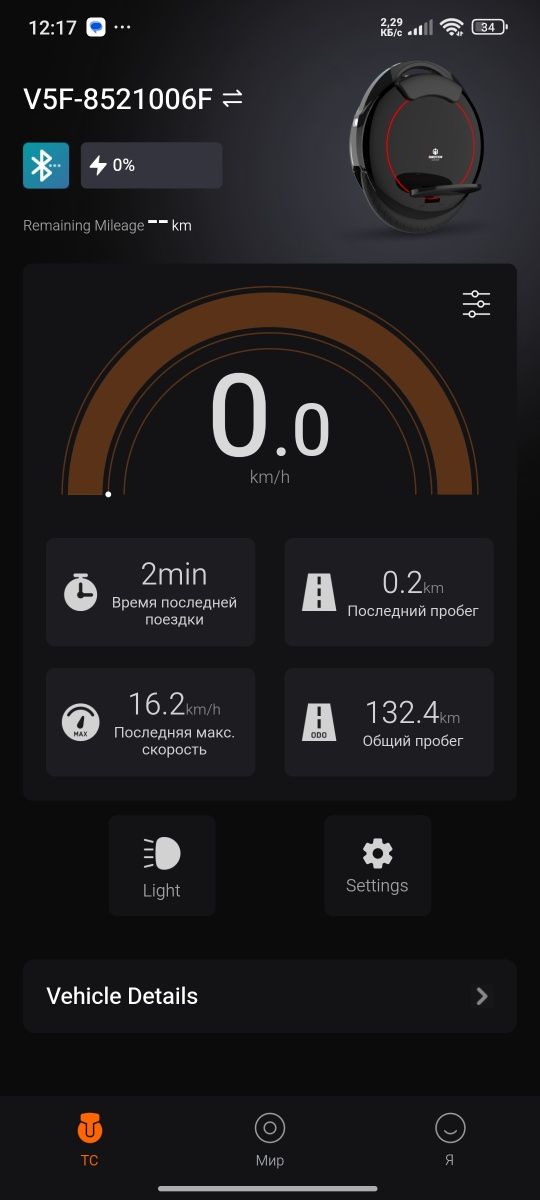 Моноколесо Inmotion v5f