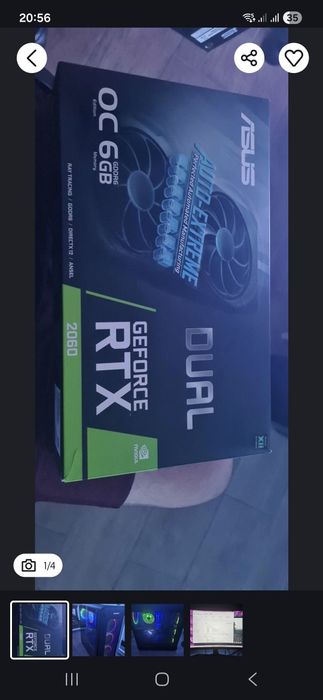 RTX2060 6GB Asus Dual OC Edition