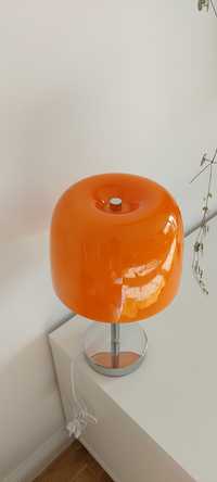 Vintage Lampa stołowa grzybek koreańska bauhaus pomarańczowa retro