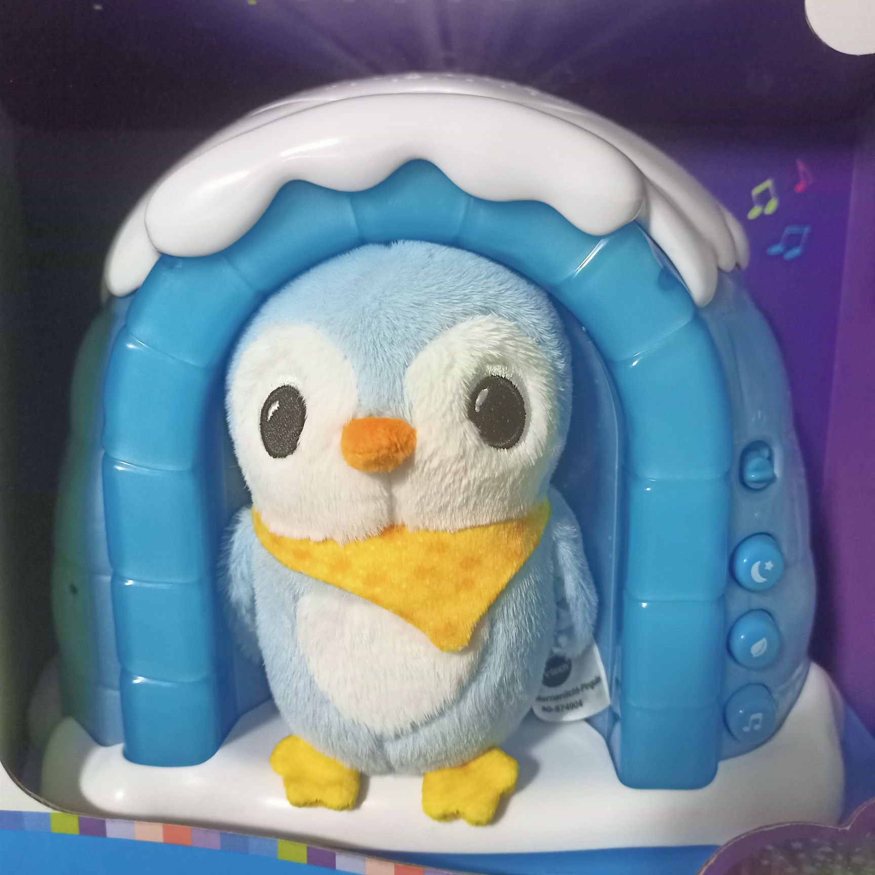 Vtech - 2 w 1 Gwiezdny pingwin z szumem i projektorem