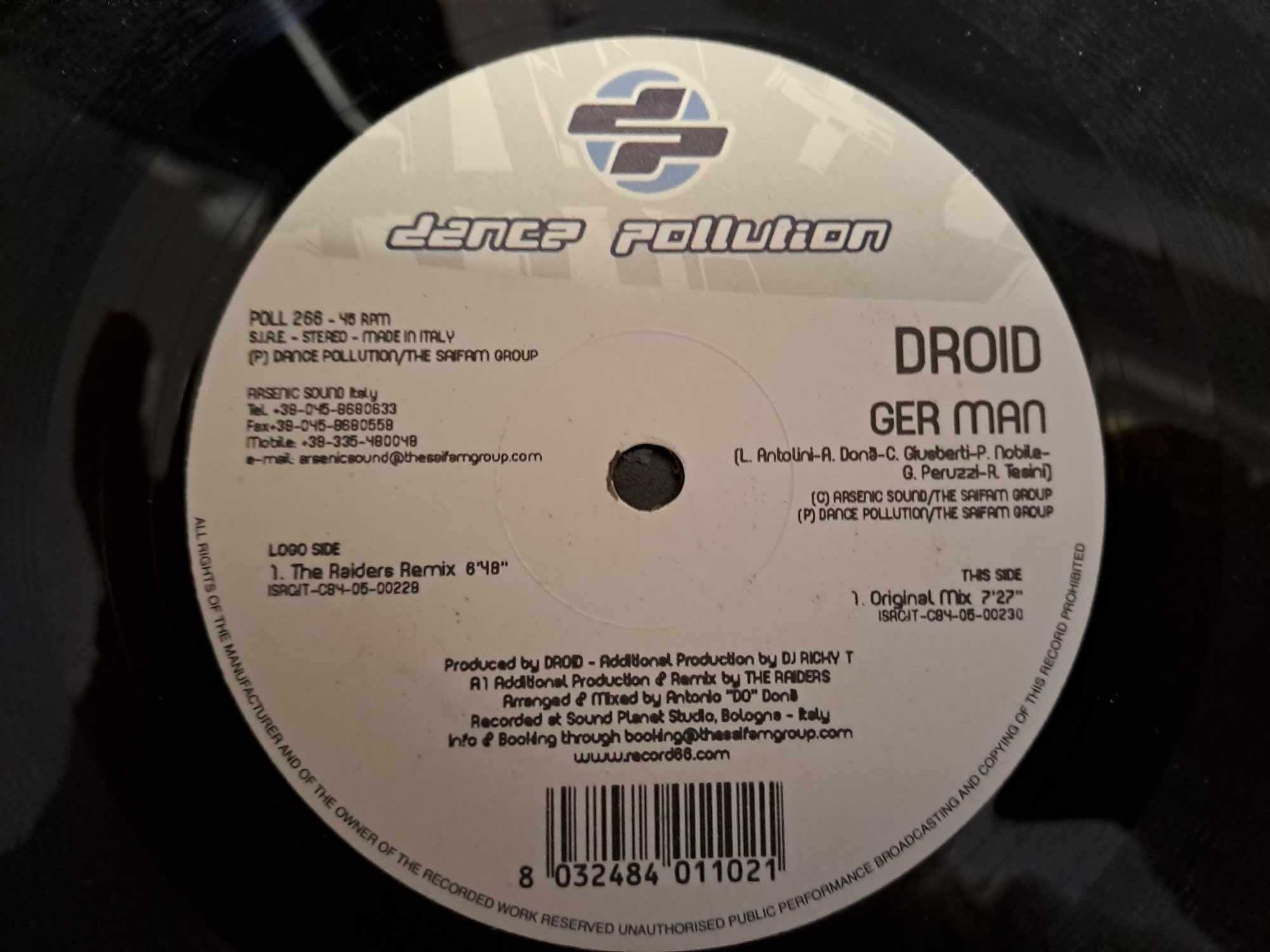 Droid – Ger Man Dance Pollution płyta winylowa 2005
