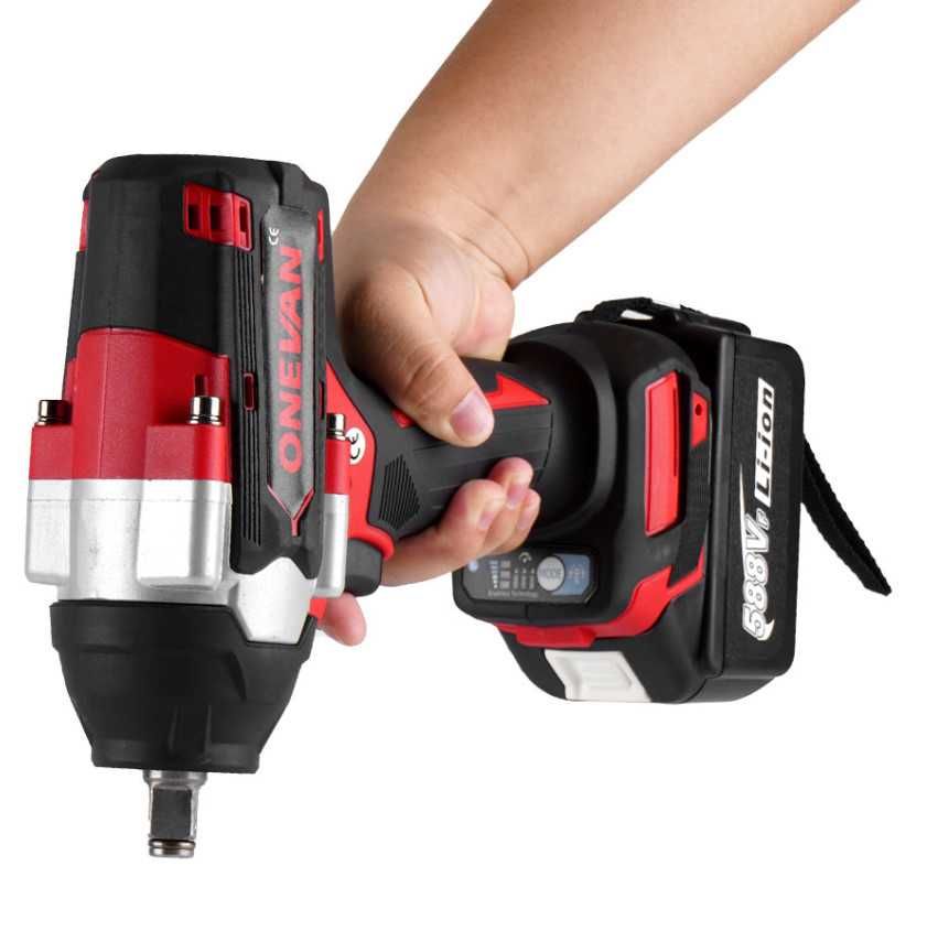 719 - Chave impacto  1800NM onevan 588vf 1/2 compativel makita 18v