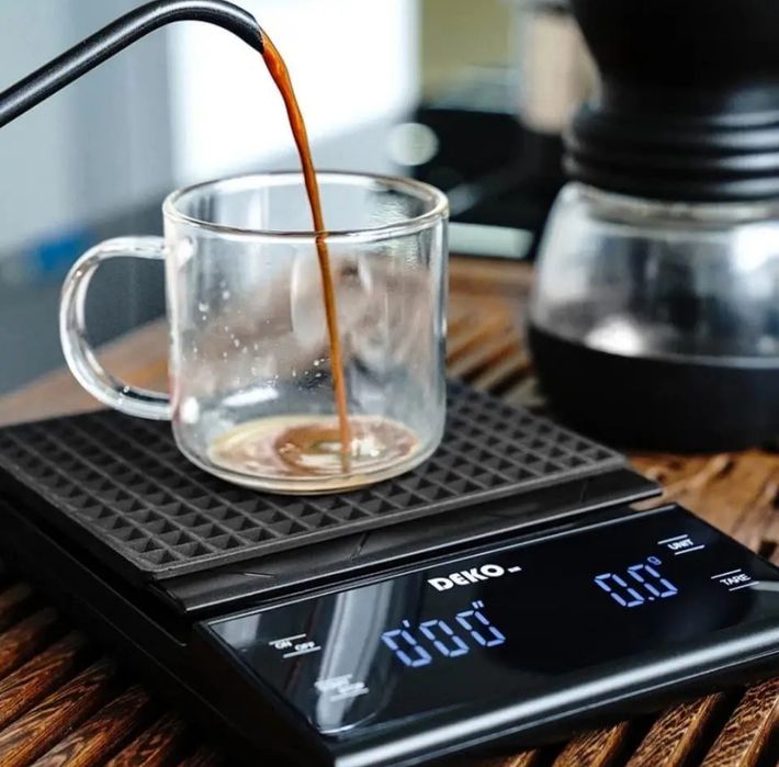 Кухонні ваги Deko, з таймером і гумовим ковриком