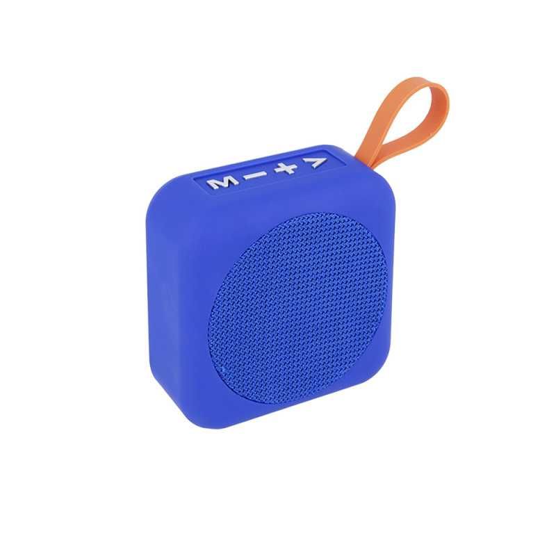 Bluetooth speaker gb-500 blue with fm radio v4.2 3w and slot micro sd