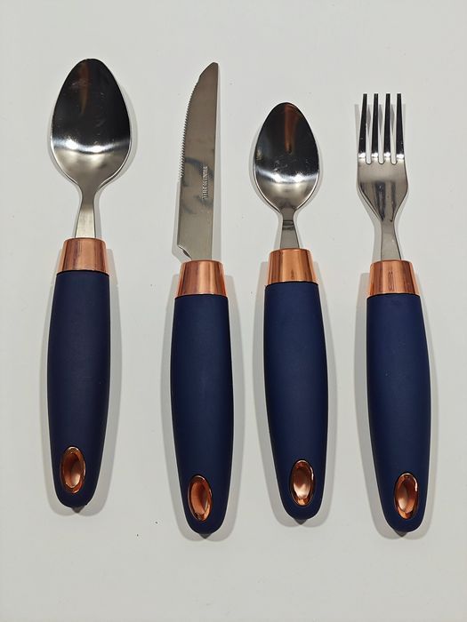 Sztućce Comfort Grips - Zestaw Niebieski