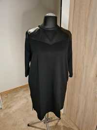 Elegancka czarna nowa sukienka Plus size