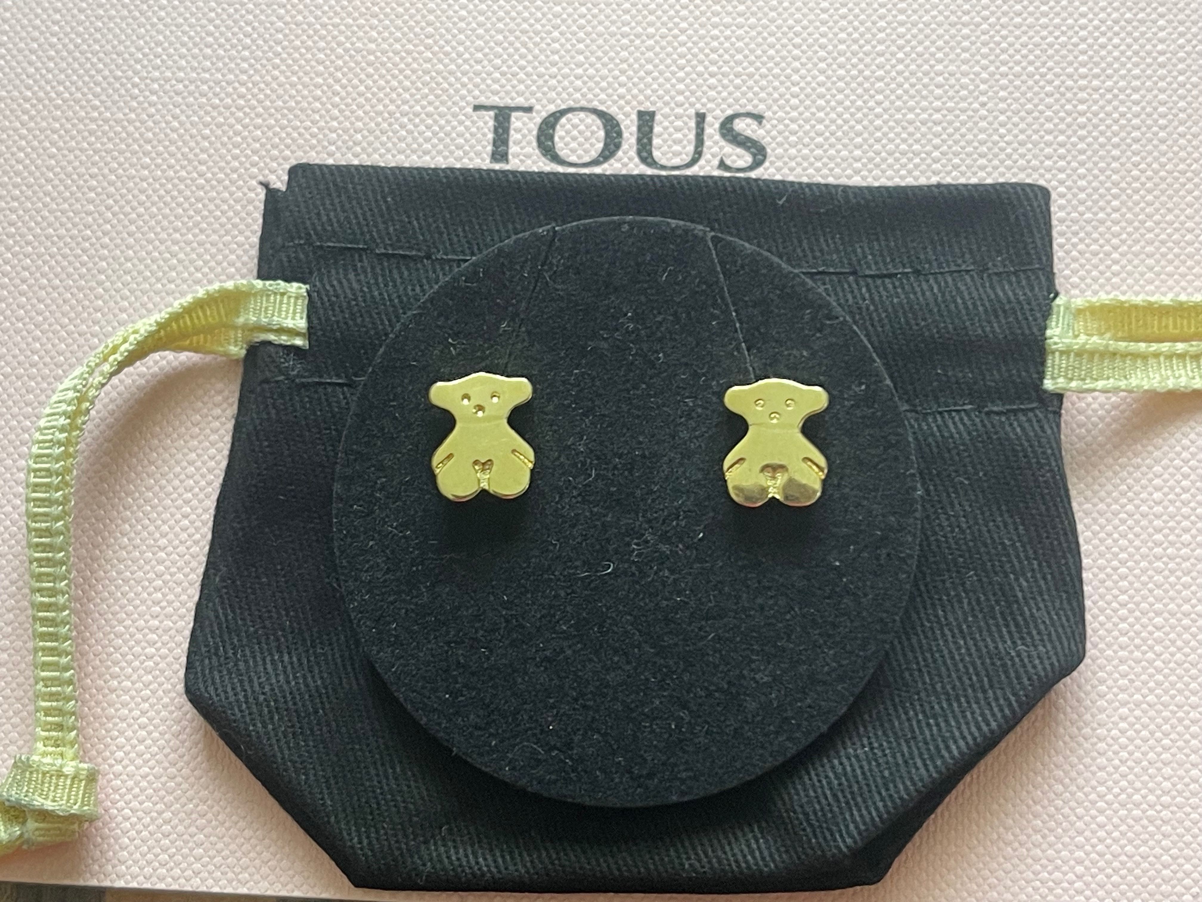 Tous kolczyki Sweet Dolls złote miśki grube