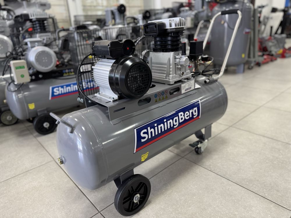 Акція! Супер ціна! Компресор ShiningBerg 100л, 360 л/хв, 10 бар, 220 в