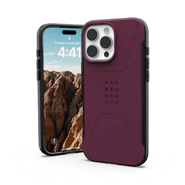 Etui UAG Civilian Magsafe na iPhone 16 Pro Max - czerwone