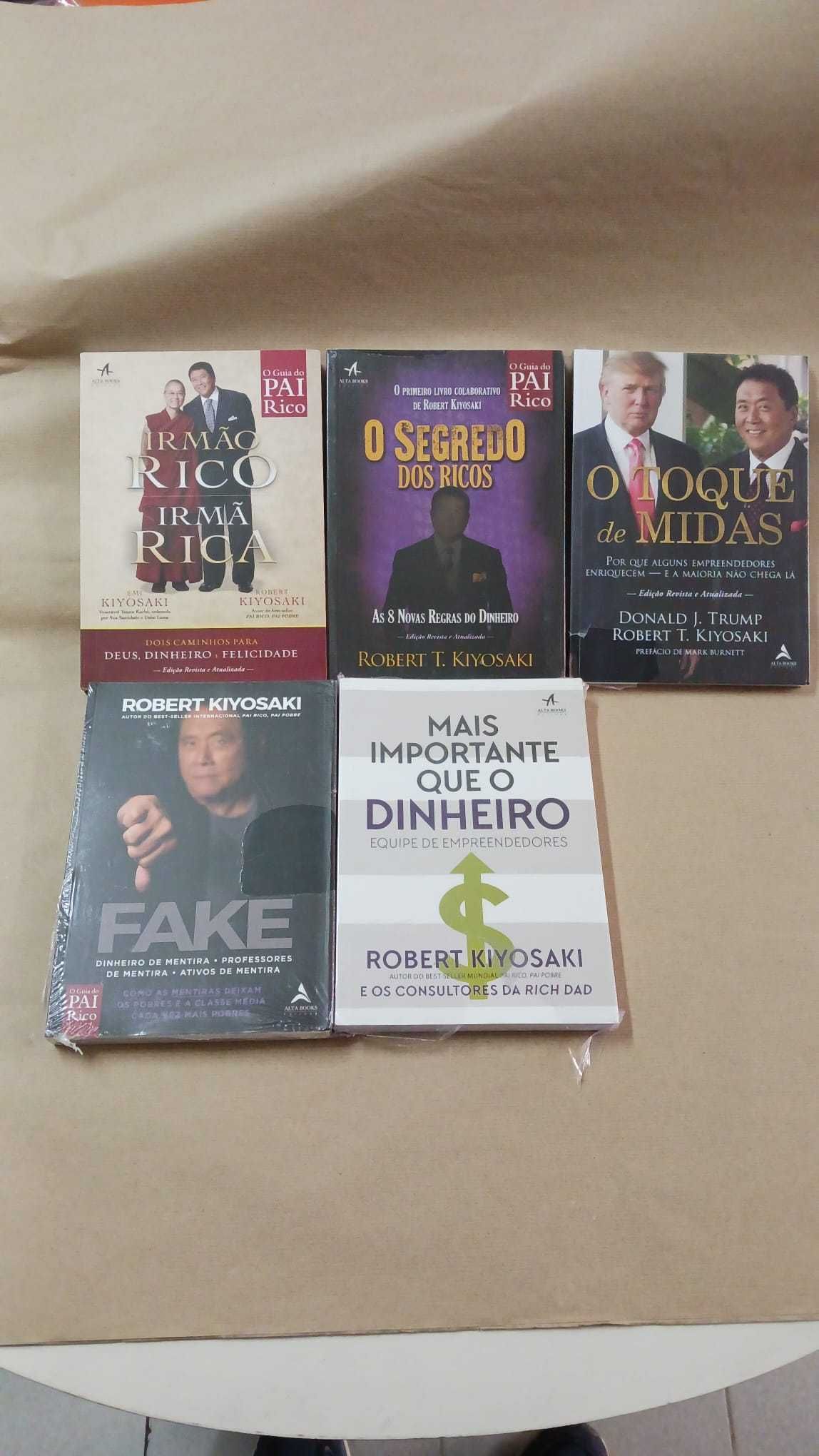 Napoleon Hill e Robert Kiyosaki (Colecção pai rico) - 22  livros