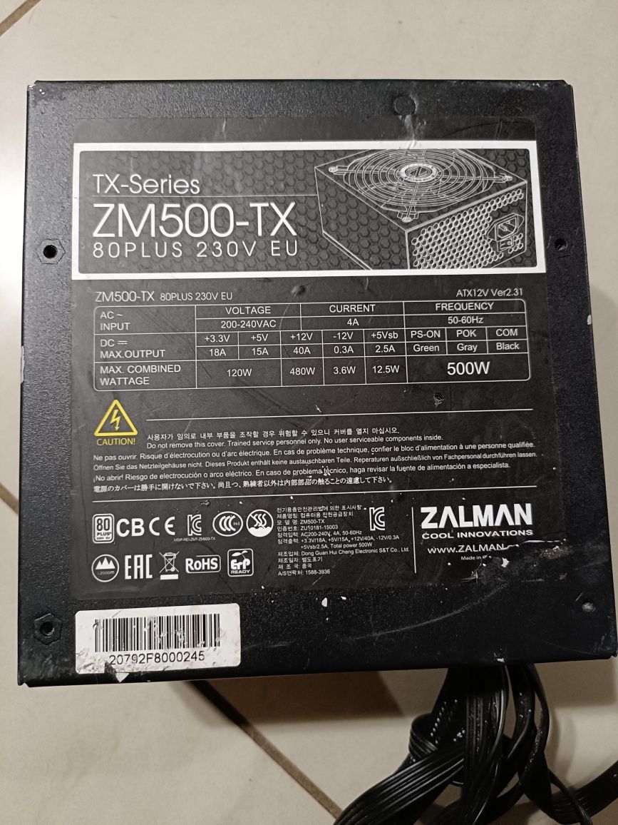Wentylator do komputera ZM500-TX