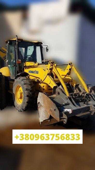 Аренда  экскаватора  KOMATSU PC180LC, погрузчика KOMATSU WB975