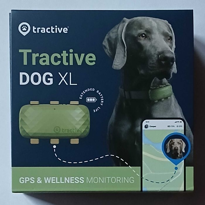 Tractive GPS DOG XL - śledzi lokalizację i aktywność psa - zielony
