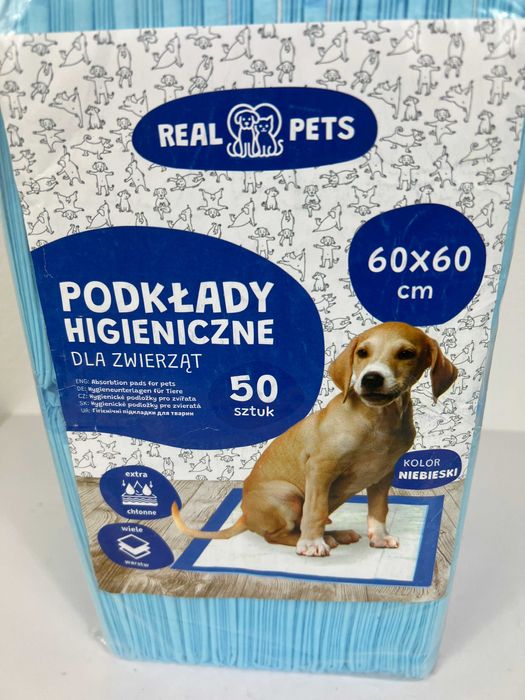 Podkłady Maty Higieniczne dla Psa do Nauki Sikania 60x60cm Grube 50szt