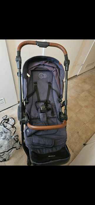 Kinderkraft Dwustronna spacerówka ALL ROAD grey/dark blue