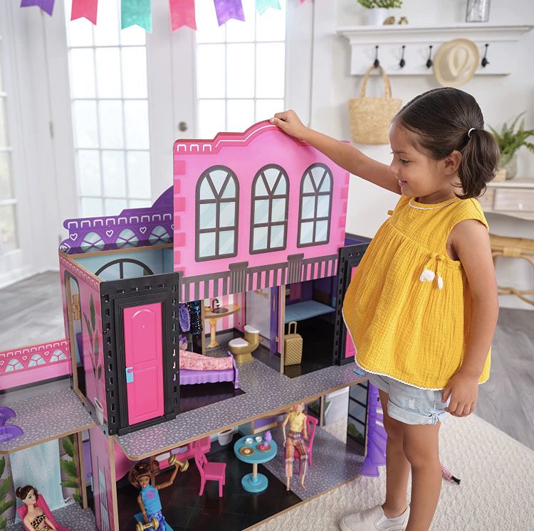 KidKraft Wooden Hotel Waterslide Dollhouse.Льльковий готель 20276