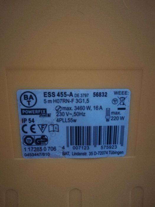 Iluminação - Projetor 3200 W, portátil, luz branca