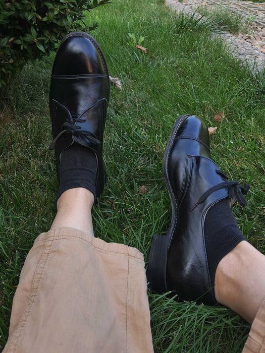 Офицерские полуботинки (туфли) хром, 43 размер. Фабрика "Ленинград".