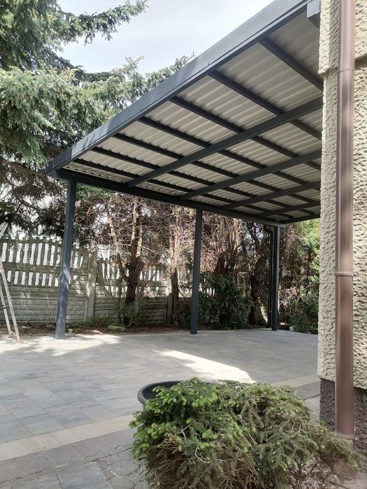 Wiata samochodowa Car port garaż przyścienna